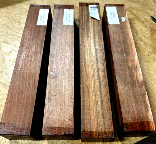 Four kiln dried rosewood - (4),