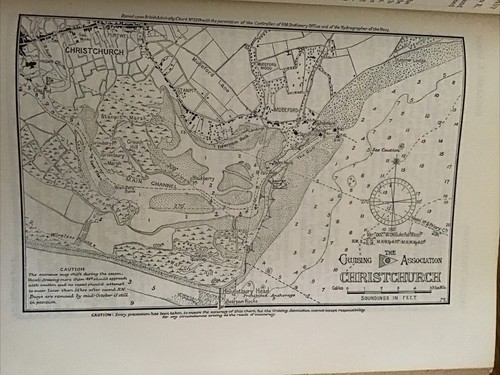 Vintage sea chart nautical - /,
