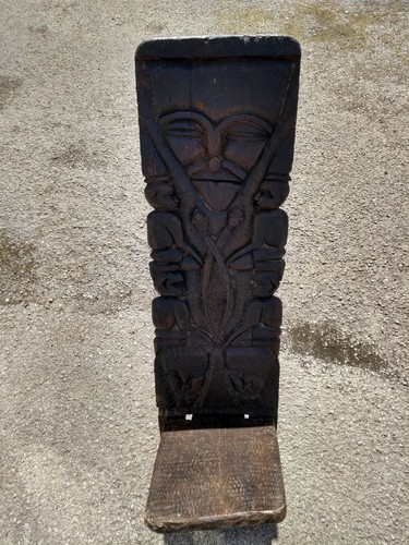 Vintage african birthing chair - african,