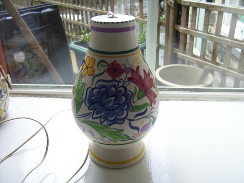 Poole pottery tall lamp - poole,