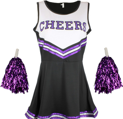 Cheerleader fancy dress outfit - fancy,