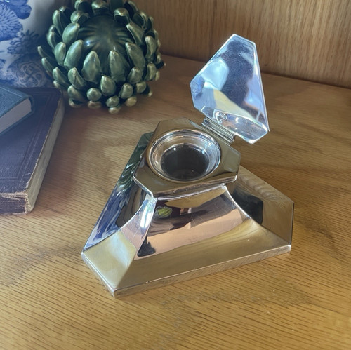 Solid silver triangular - solid,