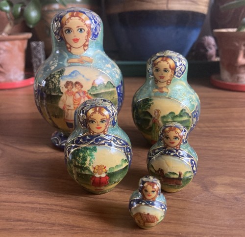 Vintage russian matryoshka - vintage,
