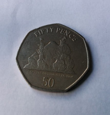 2019 circulated gibraltar - circulated, 50p