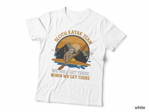 Sloth kayaking shirt kayak - kayaking, shirt,