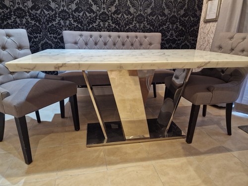 Next marble dinning table - next,