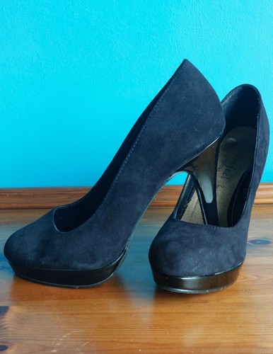 High heel black - black, with