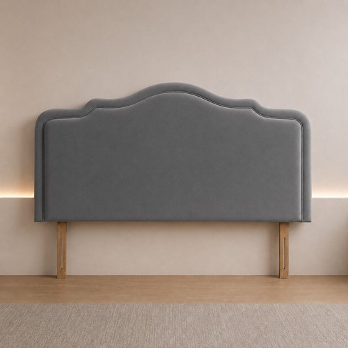Curved border headboard padded - curved,