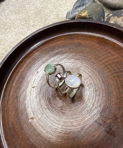 Set three sterling silver - of,