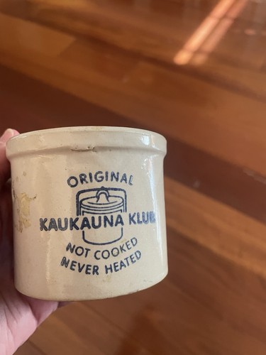 Vintage miniature cheese crock