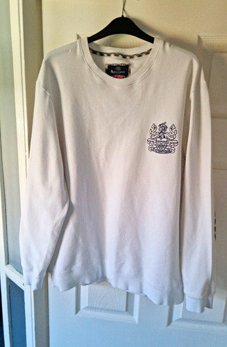 Aquascutum white sweatshirt - white, l