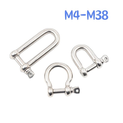 Shackle stainless steel - d-shackle, a2