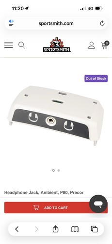 Precor headphone jack - precor,