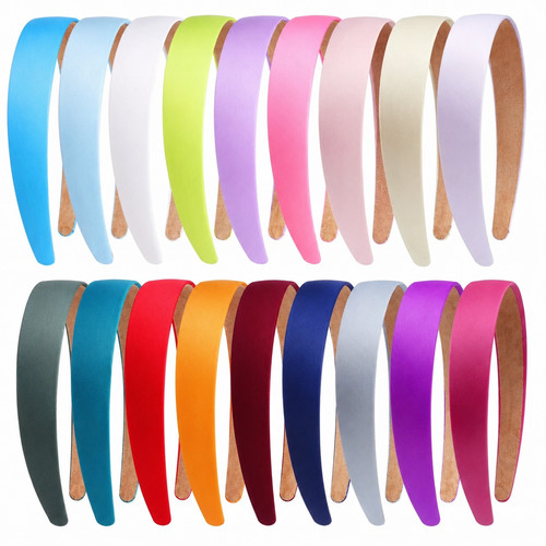 Headband satin solid colours - satin,