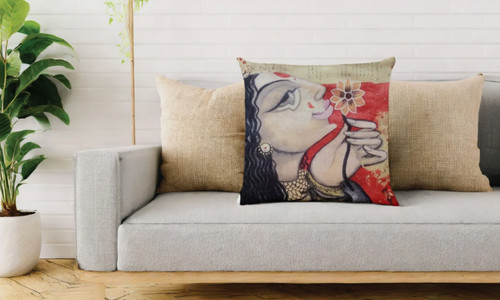 Jute style cushion covers set - style,