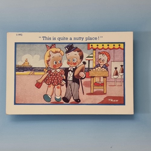 Comic postcard c1965 coconut - comic,