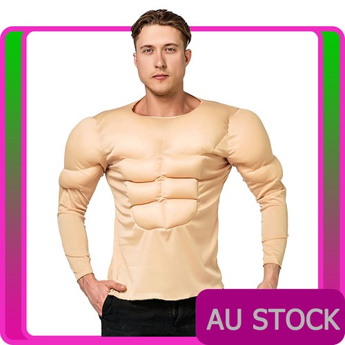 Mens fake muscle shirt body - mens,
