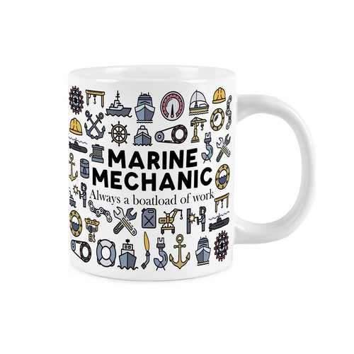 Marine mechanic jumbo mug - mechanic,