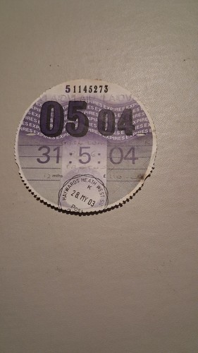Genuine may 2004 - tax, disc
