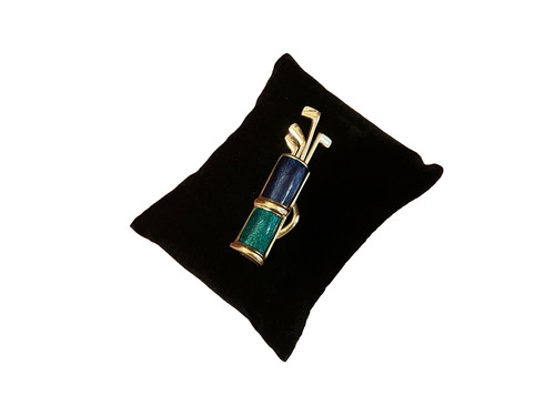 Vintage gold tone blue - gold,