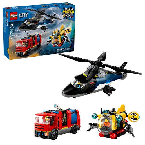 Lego city helicopter fire - helicopter,,