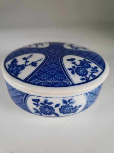 Vintage white and - and, blue