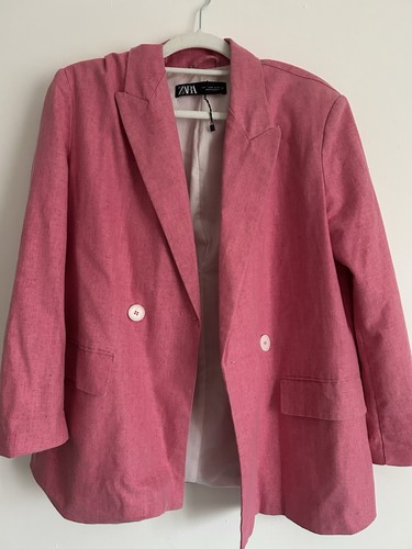 Zara women pink blazer size - women's,