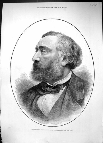 Antique old print 1881 - old,