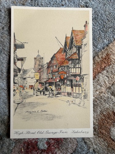 Set five postcards of - set,