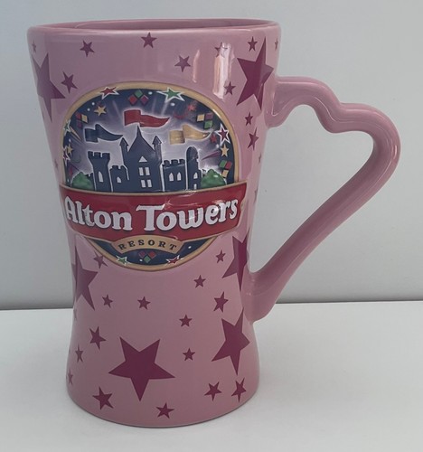 Alton towers resort pink mug - towers,