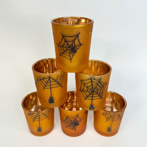 Halloween orange mercury glass - orange,