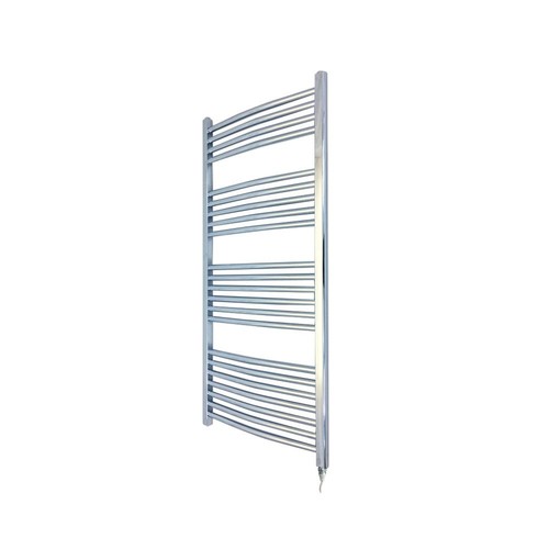 Curved chrome electric towel - chrome,