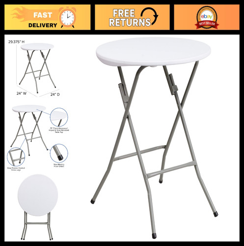 Round plastic folding table - 2',