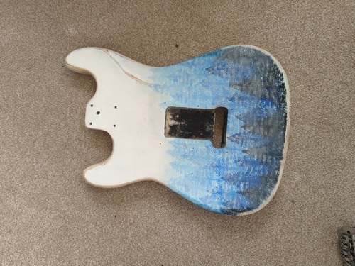 Hand painted stratocaster - painted,