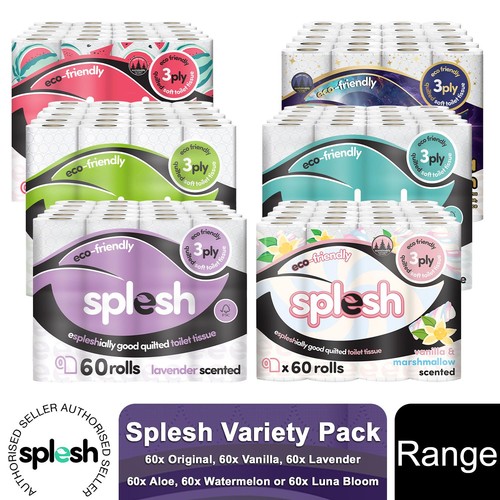 Splesh toilet rolls pack - splesh, 60