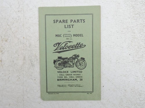 1953 velocette 350 mac - velocette,