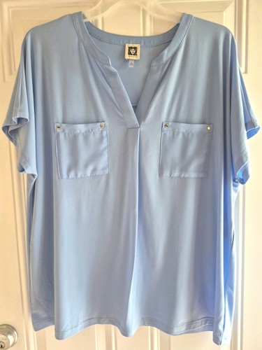 Anne klein stretch knit top - anne,