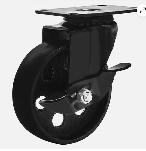 Metal swivel plate caster - 4,