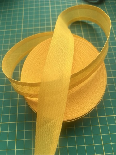 Yellow cotton bias binding - yellow,,
