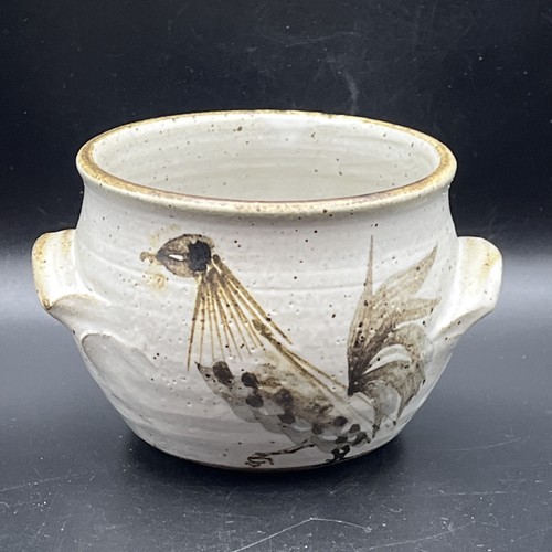 Studio pottery handled pot - studio,