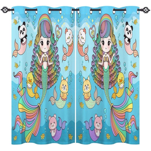 Mermaid ocean curtains - mermaid,
