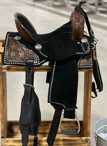 Western leather barrel hand - western,
