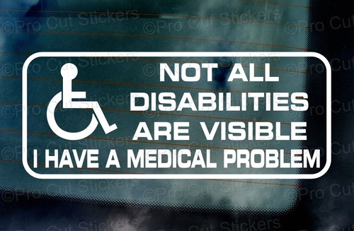 Not all disabilities visible - not,