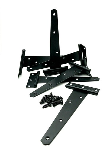Tee hinges 150mm black - hinges, /