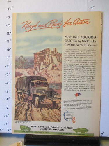 Newspaper 1944 gmc 6x6 - newspaper, ad
