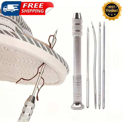 5pcs leather sewing needles - leather,