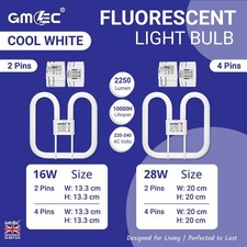 Fluorescent bathroom light - 2d,