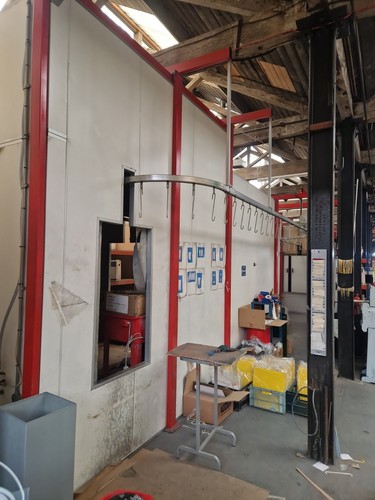 Powder coating oven - oven, on
