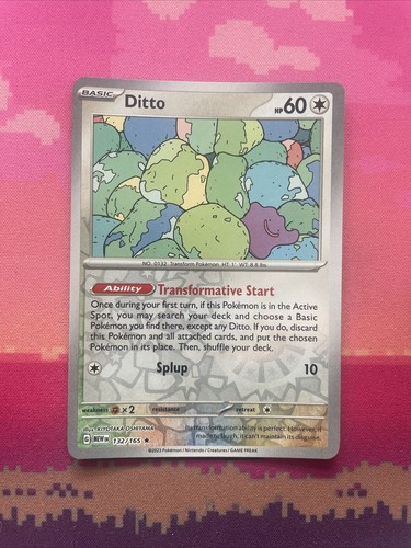 Pokemon card ditto scarlet - pokemon,