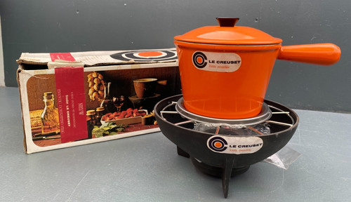 Creuset cast iron fondue - le,